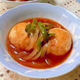 玉子入りチキンボールのケチャップ煮